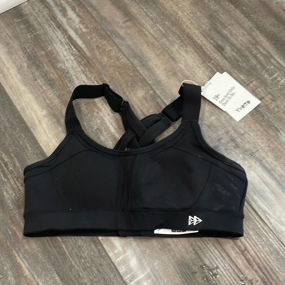 Yvette Power Crossback Black Sports Bra size small NEW - Picture 3 of 7